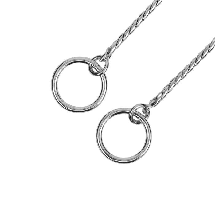 Ошейник - удавка Ошейник - удавка "Кобра", 40 см, толщина цепочки 3 мм, серебристый