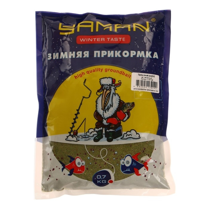 Прикормка Yaman Winter Taste Карась зимняя, конопля, цвет зелёный, 700 г Прикормка Yaman Winter Taste Карась зимняя, конопля, цвет зелёный, 700 г