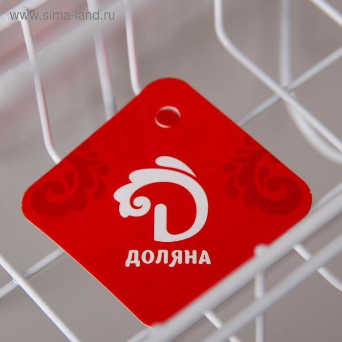 Полка универсальная подвесная Доляна, цвет белый Полка универсальная подвесная Доляна, цвет белый