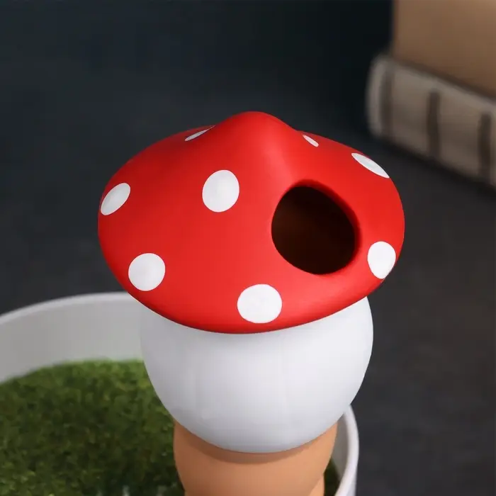 Автополив для комнатных растений &laquo;Грибочек&raquo;, 16.5&times;7 см, керамика, набор 4 шт., МИКС