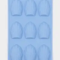 Форма для выпечки Доляна &laquo;Мадлен&raquo;, силикон, 28&times;17&times;2 см, 9 ячеек (6.7&times;4.5&times;1.3 см), голубая