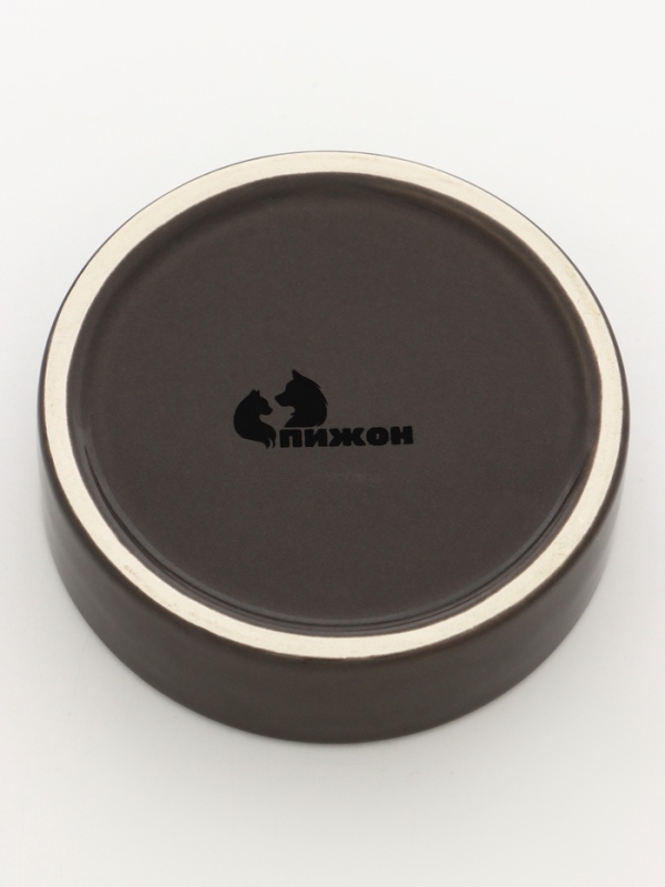 Миска керамическая 10 х 3 см, серая Миска керамическая 10 х 3 см, серая