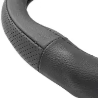 Оплетка на руль (нат. кожа) AVS GL-200L-B (размер L, черный) - Серия "Classic"