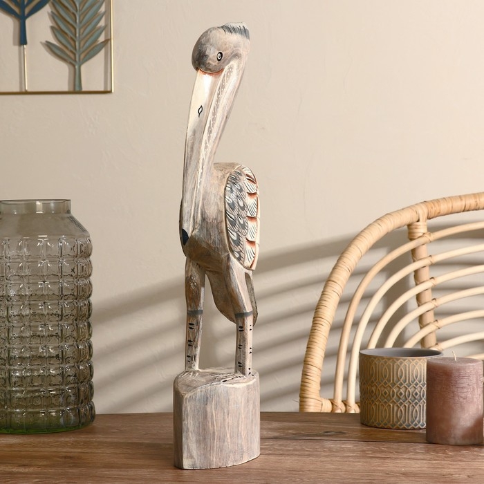 Сувенир дерево Сувенир дерево "Пеликан" светлый 50 см