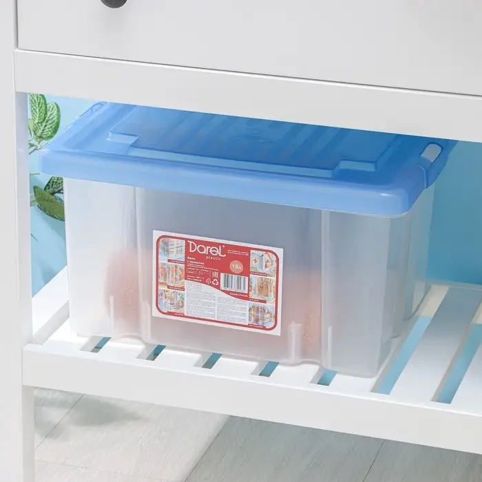 Ящик для хранения Darel-box, 18 л, 40&times;30&times;21 см, с крышкой, МИКС