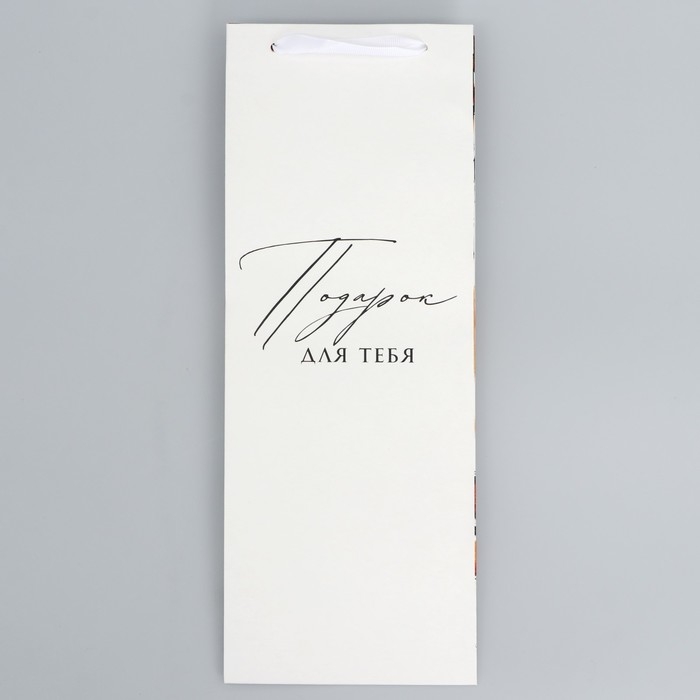 Пакет подарочный под бутылку, упаковка, «Подарок для тебя», 36 х 13 х 10 см Пакет подарочный под бутылку, упаковка, «Подарок для тебя», 36 х 13 х 10 см