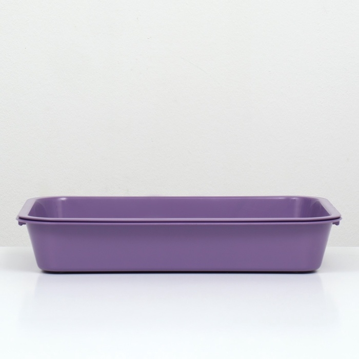 Туалет средний с сеткой 36 х 26 х 6,5 см, фиолетовый, Туалет средний с сеткой 36 х 26 х 6,5 см, фиолетовый,