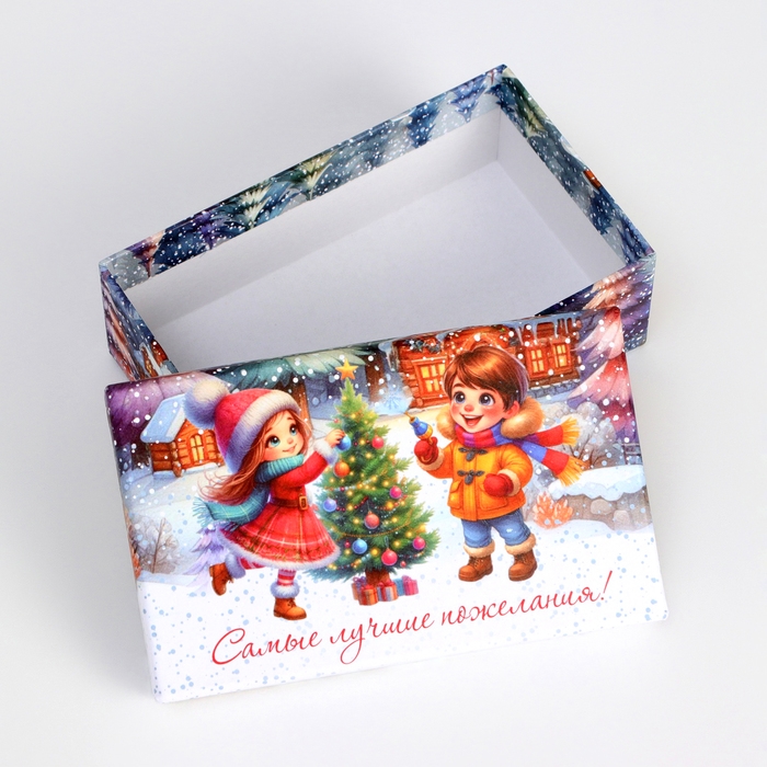 Набор подарочных новогодних коробок 10 в 1 Набор подарочных новогодних коробок 10 в 1 "Новогдние каникулы", 32,5 х 20 х 12,5 - 12 х 7 х 4 см. Новый год