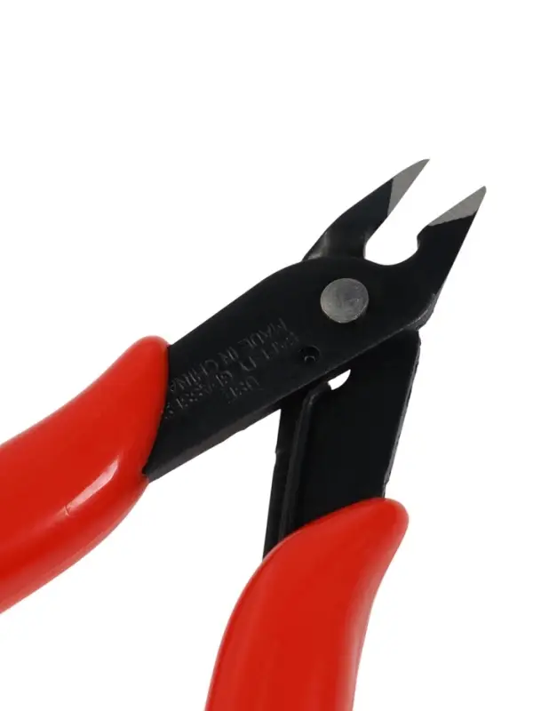 Кусачки для электроники ЛОМ mini, боковые, пластиковые рукоятки, 130 мм
