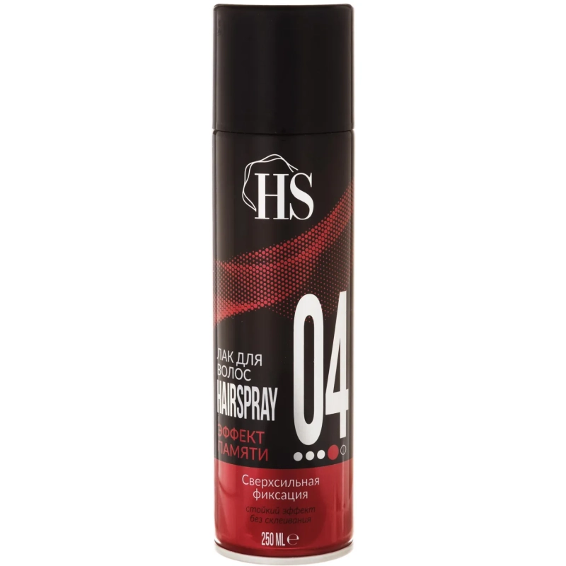Лак для волос HS 04 эффект памяти (сверхсильная) 250 мл