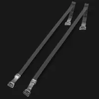 Лямки для бюстгальтера, силиконовые, фурнитура пластик, 1 см, 37 см, пара, прозрачные