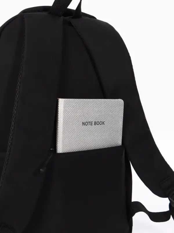 Рюкзак школьный, 2 отделения, 4 кармана, 31&times;14&times;46 см, чёрный