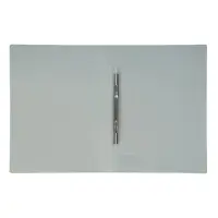 Папка с пружинным скоросшивателем А4, 500 мкм, корешок 15 мм, Calligrata, до 100 листов, серая