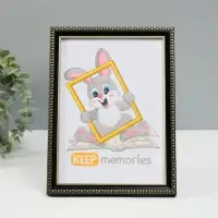 Фоторамка для фото 15&times;21 см Keep memories &laquo;Камея&raquo;, пластик, чёрный, (пластиковый экран)