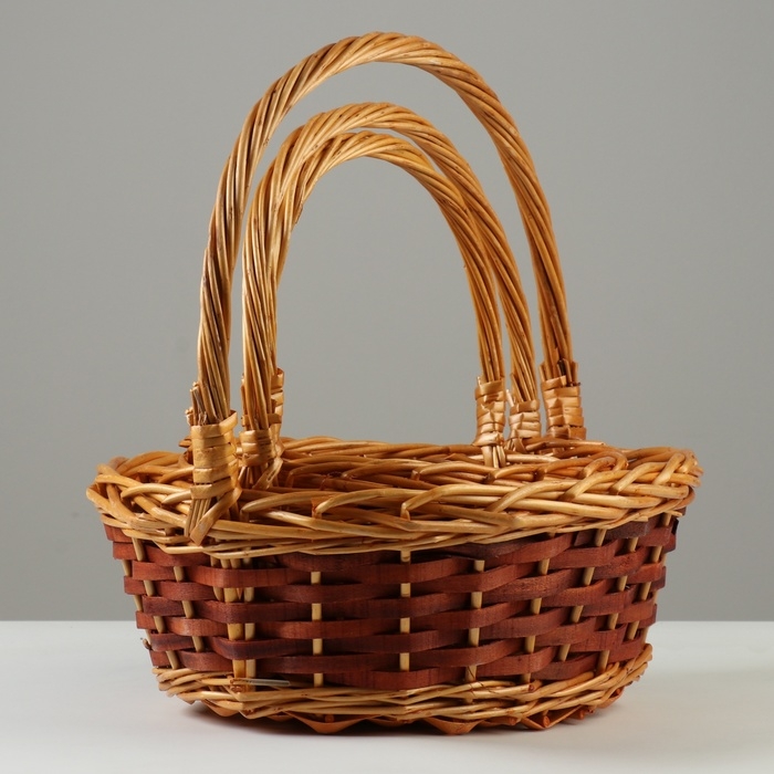 Набор корзин плетеных, 39х32х13/36 см, 34х26х11/31 см, 28х20х10/25 см, 3 шт, ива