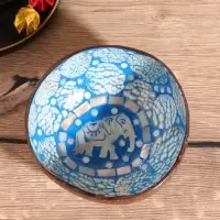 Чаша &laquo;Слон&raquo;, 14&times;14&times;6 см, кокос