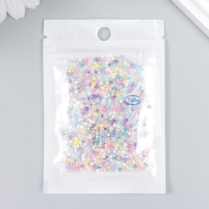 Бисер стекло 12/0  Бисер стекло 12/0 "Перламутр. Пастельное ассорти" 10 гр