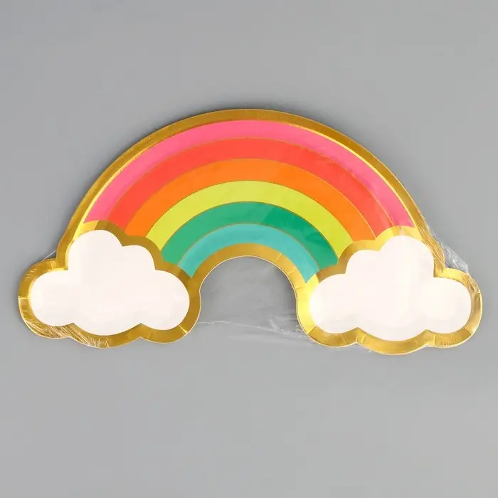 Тарелка одноразовая бумажная «Радуга» Тарелка одноразовая бумажная «Радуга»