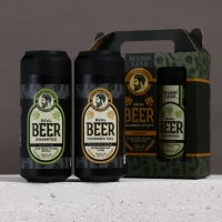 Подарочный набор косметики Real Beer, гель для душа и шампунь для волос HARD LINE, 2×400