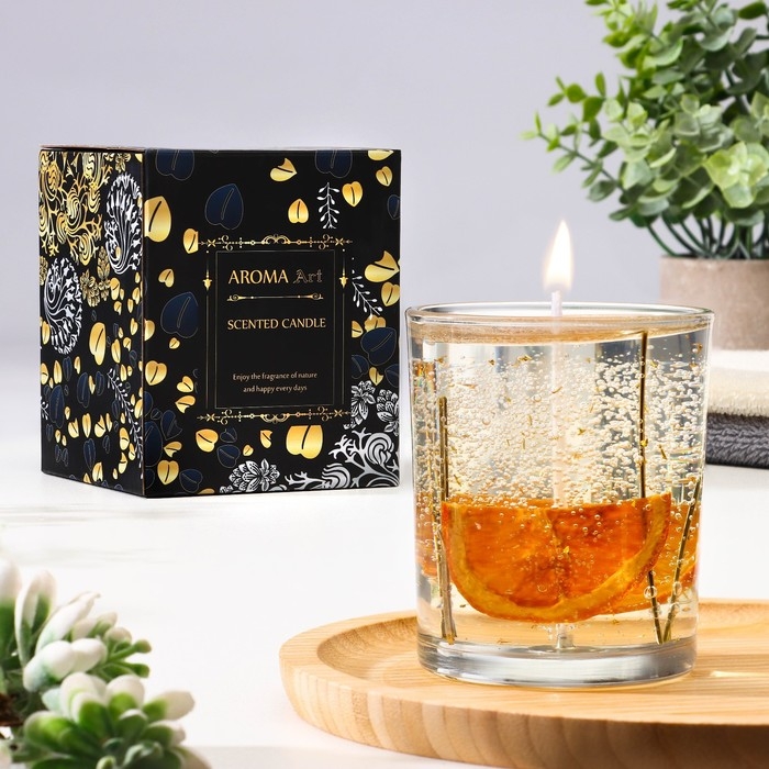 Свеча ароматическая  Свеча ароматическая "Orange", 200гр