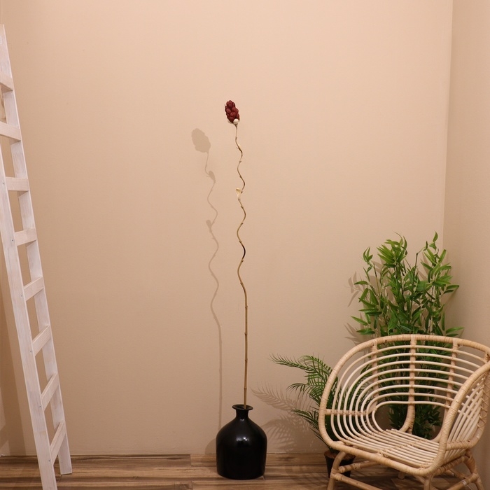 Сухоцвет на бамбуковом стебле 150 см фиолетовый Сухоцвет на бамбуковом стебле 150 см фиолетовый