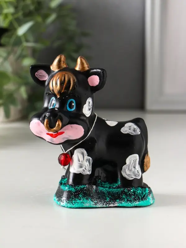 Копилка Копилка "Бычок" 11,5х10х6,5 см, чёрный