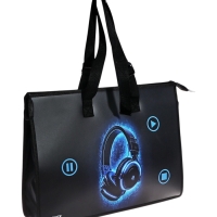 Папка А3 , 467х338х100 мм, deVENTE "Headphones", с ручками, пластиковая, молния сверху, внутренний карман