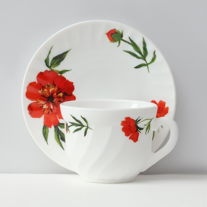 Сервиз столовый «Бархатная роза», 37 предметов, стеклокерамика Сервиз столовый «Бархатная роза», 37 предметов, стеклокерамика