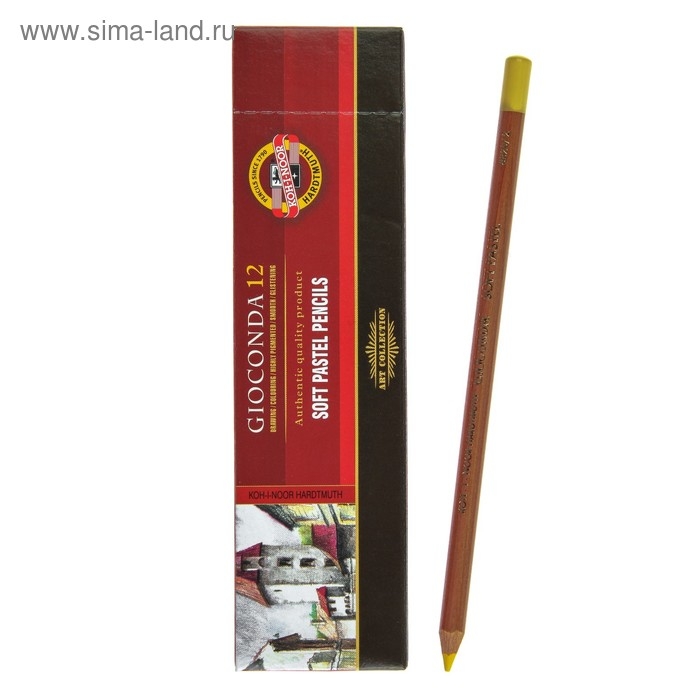 Пастель сухая в карандаше Koh-I-Noor GIOCONDA 8820/02 Soft Pastel, жёлтый хром Пастель сухая в карандаше Koh-I-Noor GIOCONDA 8820/02 Soft Pastel, жёлтый хром