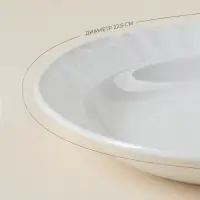 Тарелки глубокие SL Home &laquo;Винтаж фрэнч&raquo;, d=22.5 см, набор 2 шт., 300 мл, фарфор, белые
