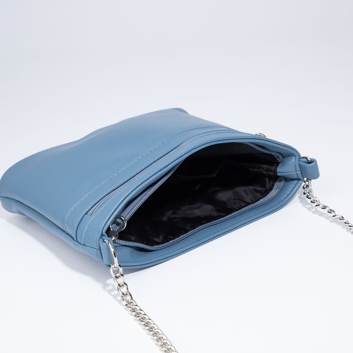 Сумка кросс-боди на молнии, цвет голубой Сумка кросс-боди на молнии, цвет голубой