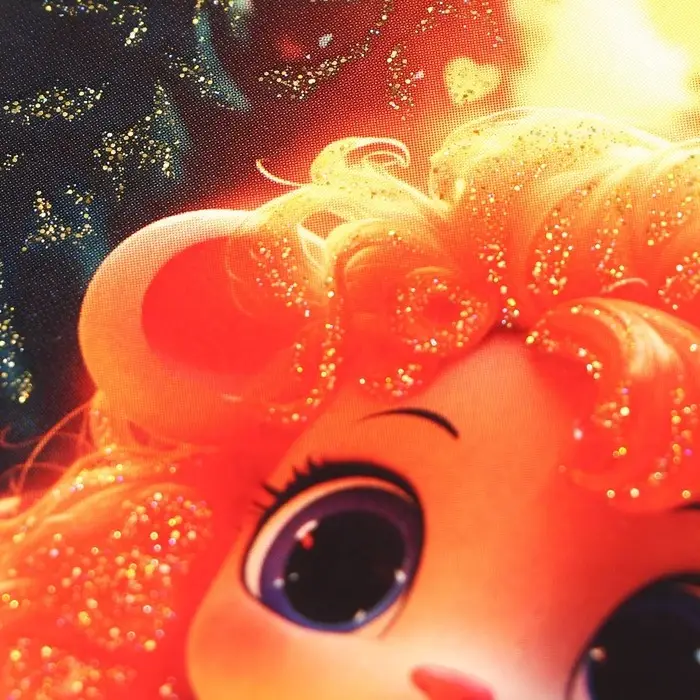 Блокнот А6  Блокнот А6 "Золотоя малышка", 48 листов в клетку, обложка мелованный картон, блестки