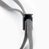 Фиксатор для шнура, d=5 мм, 10&times;20 мм, 5 шт., чёрный