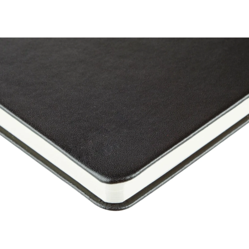 Ежедневник недатированный черный, А5 136 л., искусств. кожа, ATTACHE