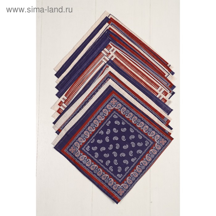 Платок носовой мужской 28х28см, 12шт, рис 21163-3 микс, ситец 100г/м, хл100% Платок носовой мужской 28х28см, 12шт, рис 21163-3 микс, ситец 100г/м, хл100%