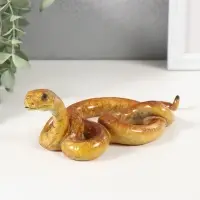 Фигурка полистоун лак &laquo;Оранжевая змея&raquo;, 19&times;10.3&times;6.5 см