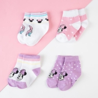 Набор носков Minniecorn, Минни Маус, 4 пары, 12-14 см