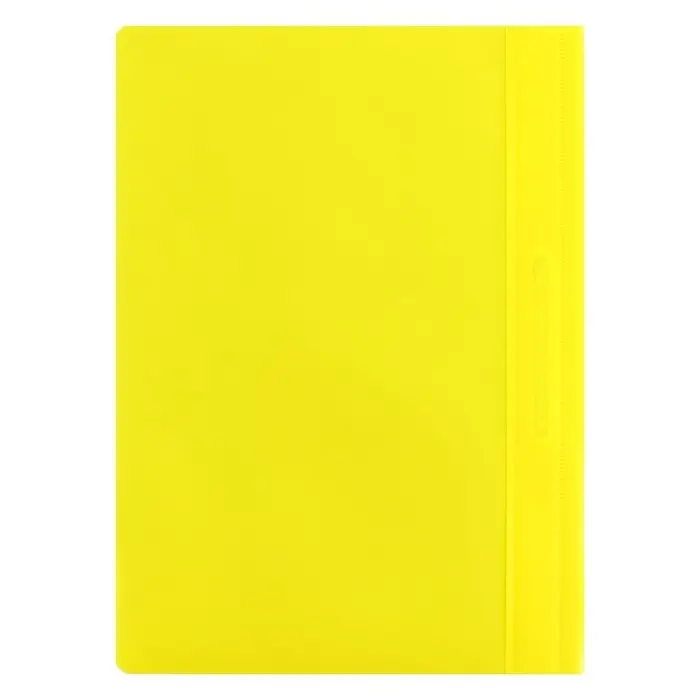 Набор папок-скоросшивателей А4, 5 штук, Calligrata, 180 мкм, с прозрачным верхом, жёлтый