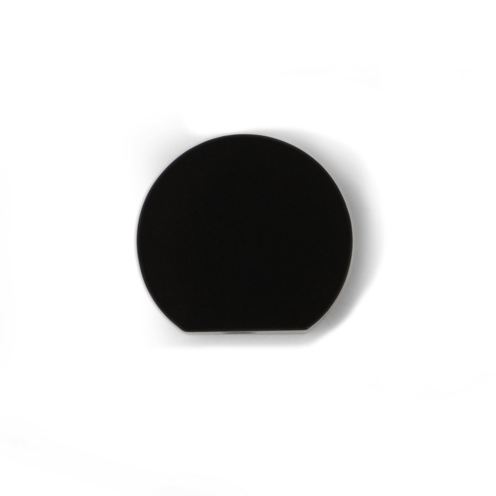 Ручка-кнопка CAPPIO RK147, d=26 мм, цвет черный, 8 шт.