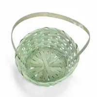 Корзина плетёная 19&times;9/32 см, светло-зелёный, бамбук