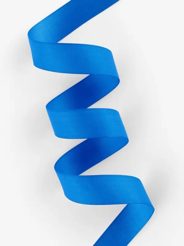 Лента репсовая, 25 мм, 23&plusmn;1 м, синяя №40