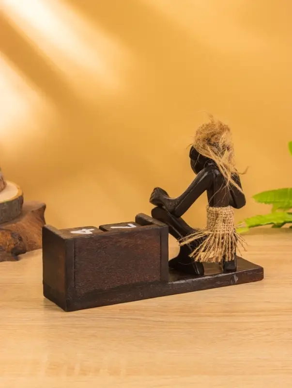 Вечный календарь &laquo;Абориген&raquo;, 14&times;20&times;8 см, дерево, МИКС