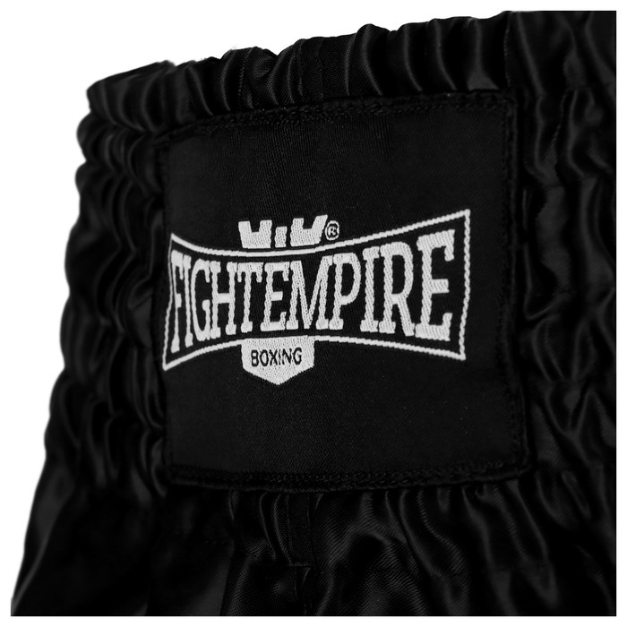 Шорты для тайского бокса FIGHT EMPIRE, р. M, цвет чёрный