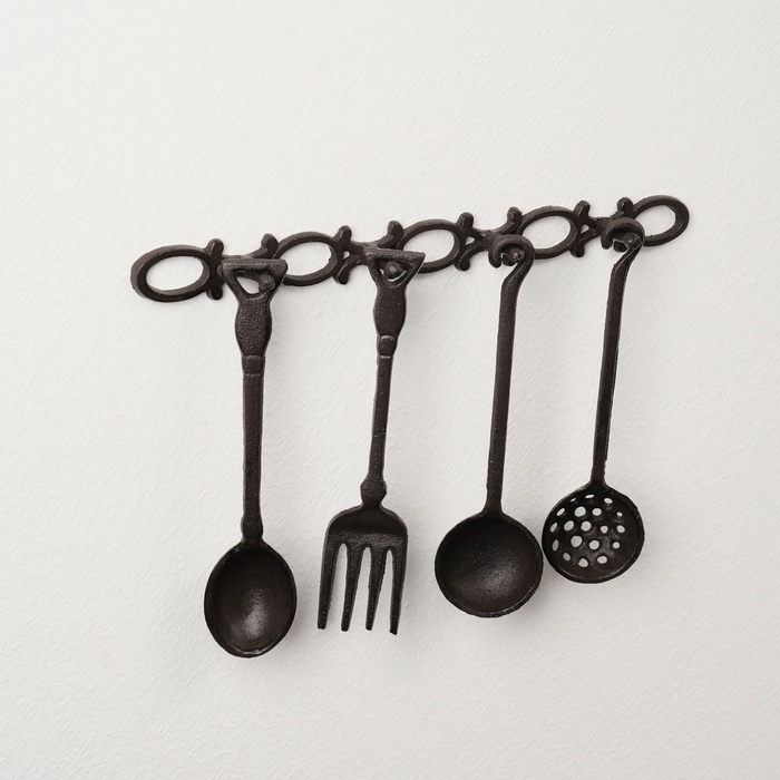 Сувенир металл  Сувенир металл "Кухонная утварь" (набор 5 предметов) 22х33х3 см