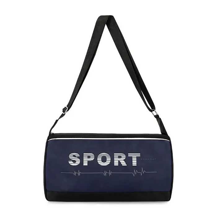 Сумка спортивная Sport, на молнии, боковой карман/сетка, регулируемый ремень, маленький размер, чёрная