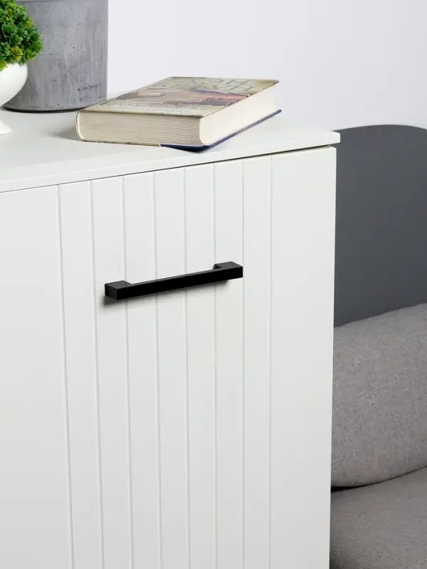 Ручка-скоба CAPPIO PK110, м/о 128 мм, пластик, цвет черный