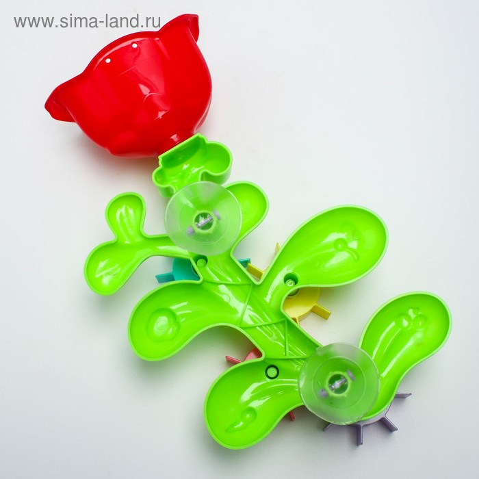 Набор игрушек для ванны «Цветок - мельница», с лейкой Набор игрушек для ванны «Цветок - мельница», с лейкой