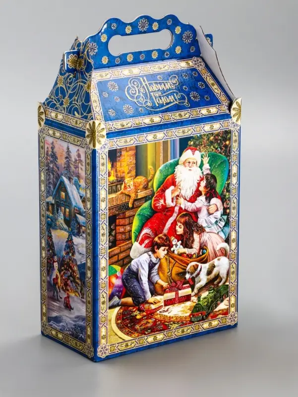 Подарочная новогодняя коробка &laquo;Атмосфера&raquo;, для сладких подарков, 17.8&times;10&times;32.5 см