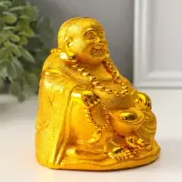 Копилка пластик "Золотой хотей" 12х10,5х12 см