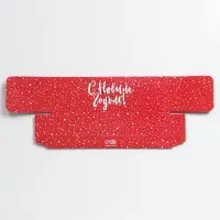 Коробка для макарун Red, 18×5.5×5.5 см